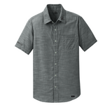 Men’s Short Sleeve Button-up Chambray Shirt